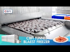 Промышленный замораживатель тоннеля IQF быстрый/индивидуальный замораживатель взрывной волны в воздухе замораживателя быстрый замерзать быстрый