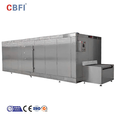 Фабрика подгоняла быстрое оборудование пищевой промышленности замораживателя тоннеля взрыва IQF изготовленное в Китае
